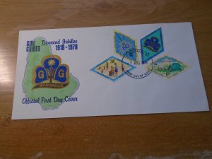 Barbados  #  479-82   Scouting    FDC