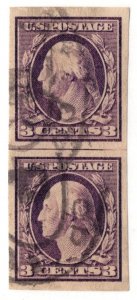 U.S. - 345 - Line Pair - EXTRA FINE - Used