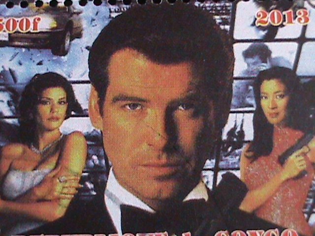 ​CONGO-2013-007-JAMES BOND& FAMOUS MOVIES MNH-S/S VF WE SHIP TO WORLD WIDE