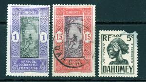 Dahomey Lot 3 Stamps Mixed
