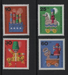 Germany  Berlin   #9NB83-9NB86  MNH  1971  wooden toys