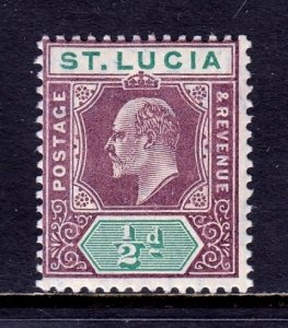 St. Lucia - Scott #50 - MH - Pencil/rev. - SCV $10