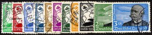 Germany Stamps # C46-56 Used VF Scott Value $80.00