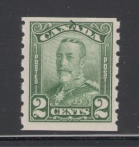 Canada 1929 King George V 2c Perf 8 Coil Scott # 161 MNH