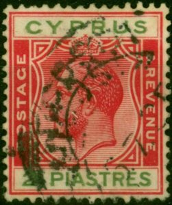 Cyprus 1924 2pi Carmine & Green SG108 Fine Used