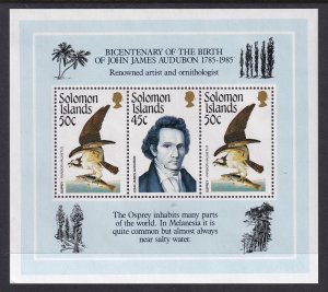 Solomon Islands 556 Birds Souvenir Sheet MNH VF