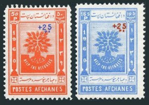 Afghanistan B35-B36,lightly hinged.Michel 515-516 World Refugee Year WRY-1960.