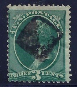 USA [B5] Classic Fancy Cancel = Partly-inked Small SON Solid Square       
