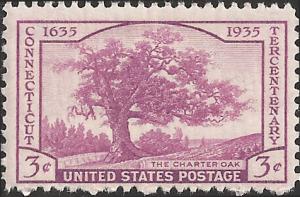 # 772 MINT NEVER HINGED CONNECTICUT TERCENTENARY