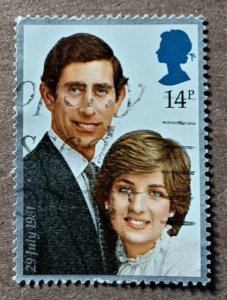 Great Britain #950 14p Prince Charles & Lady Diana USED (1981)