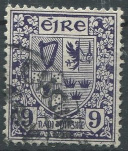 Ireland Sc#74 Used, 9p dk red vio, Symbols 1922-34 (1923)