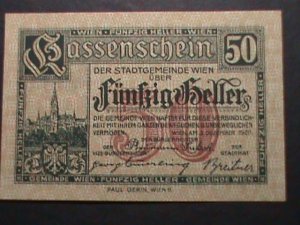 GERMANY-1921 NOTGELD- 100 YEARS OLD ANTIQUE MONEY # 75 MINT-VF-HARD TO FIND