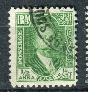 IRAQ; 1931 early King Faisal issue fine used 1/2a. value