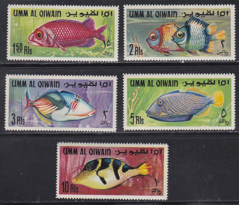Umm Al Qiwain Mi184A-188A, Fish of the Arabian Gulf, NH, Short Set