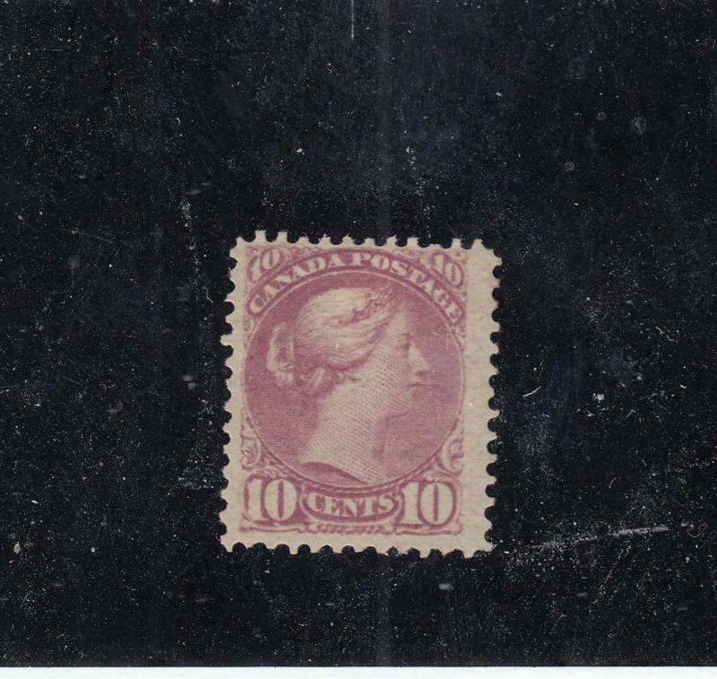 CANADA (KSG284) # 40a F-MH 2cts 1880 VICTORIA SMALL QUEEN /MAGENTA CAT VAL $500