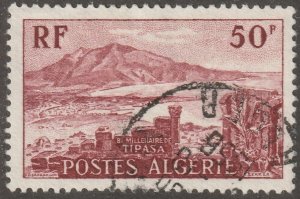 Algeria, stamp, Scott#263,  used, hinged, 50f,