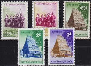 VIETNAM SÜD SOUTH [1957] MiNr 0135-39 ( **/mnh )