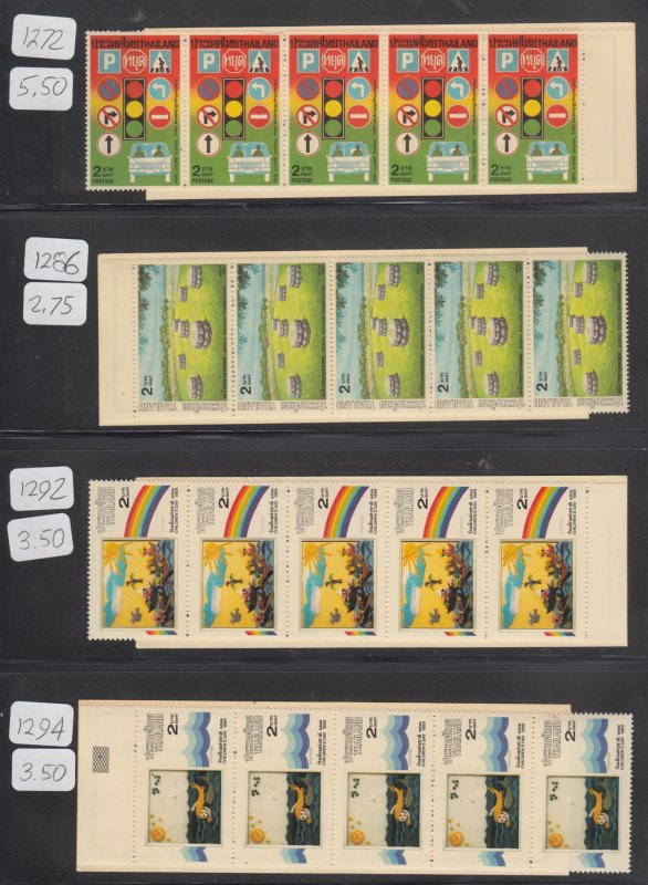 Thailand  MNH  booklet collection   cat $585.00 sell at 16%