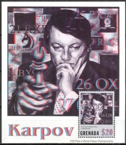 Grenada 2001 Chess A. Karpov S/S MNH