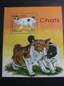 CAMBODIA STAMP-1998 FAMOUS BEAUTIFUL LOVELY CATS MNH S/S SHEET VERY FINE