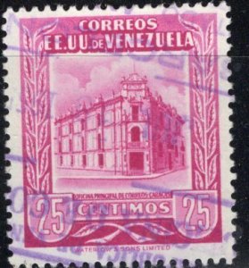 Venezuela 1953; Sc. # 655; Used Single Stamp