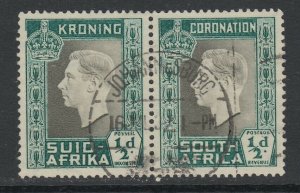 South Africa, UHB 64v12 (SG 71 var), used, Break in Left Outer Frame var