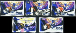 1529, MNH 10¢ Four Massive Color Shift Errors - Skylab - Stuart Katz