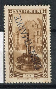 GERMANY SAARLAND; 1927 early DIENSTMARKE Official Optd issue Mint 10c. value