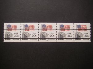 Scott 1895b, 20c Flag o/ Supreme Court, PNC5 #14, precancel, MNH Beauty, CV $32+