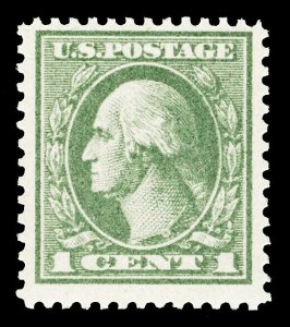 Scott 536 1919 1c Washington Offset Mint F-VF NH Cat $45