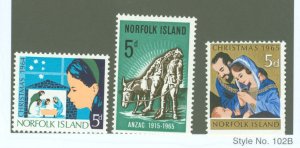 Norfolk Island #68-70  Multiple