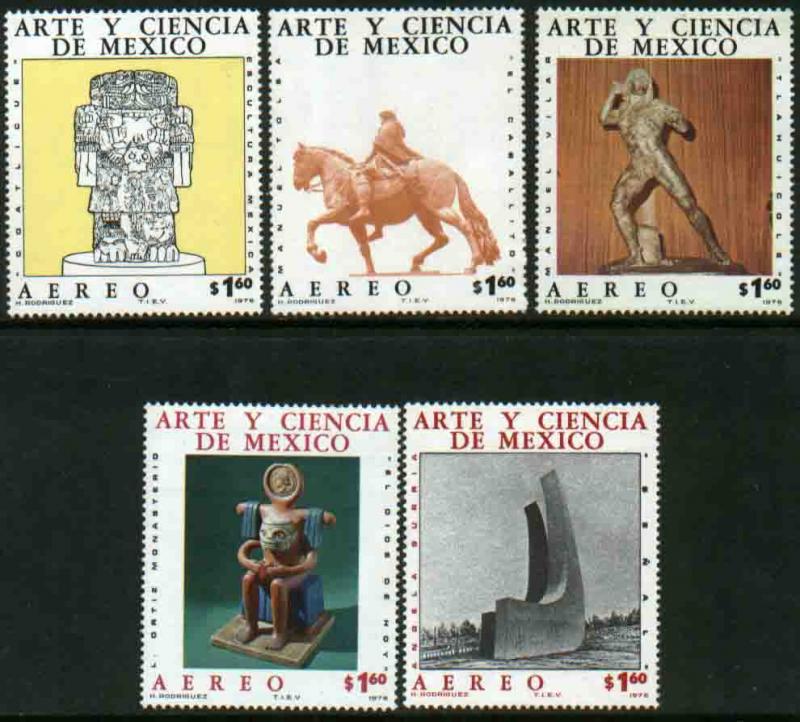 MEXICO C527-C531 Art and Science (Series 6) MINT, NH. VF.