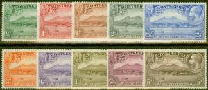 Montserrat 1932 set of 10 SG84-93 Fine & Fresh Lightly Mtd Mint