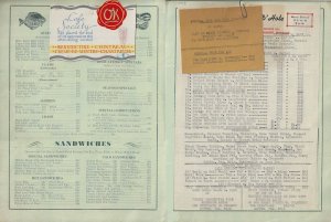 1939 - Rooney's Restaurant & Grill, Wilkes-Barre, PA - Ephemera 1259