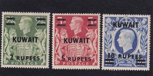 Kuwait scott # 80 -81A VF OG lightly hinged set nice colors cv $ 59 ! see pic !