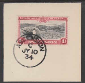 ASCENSION 1934 KG5 Pictorial  1s on piece with MADAME JOSEPH  POSTMARK