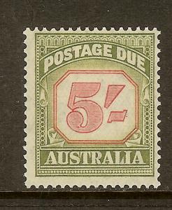 Australia, Scott #J83; 5sh Postage Due, MLH