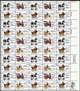 1418a, 6¢ Christmas Toys Sheet of 50 Pre-cancelled Stamps - Stuart Katz