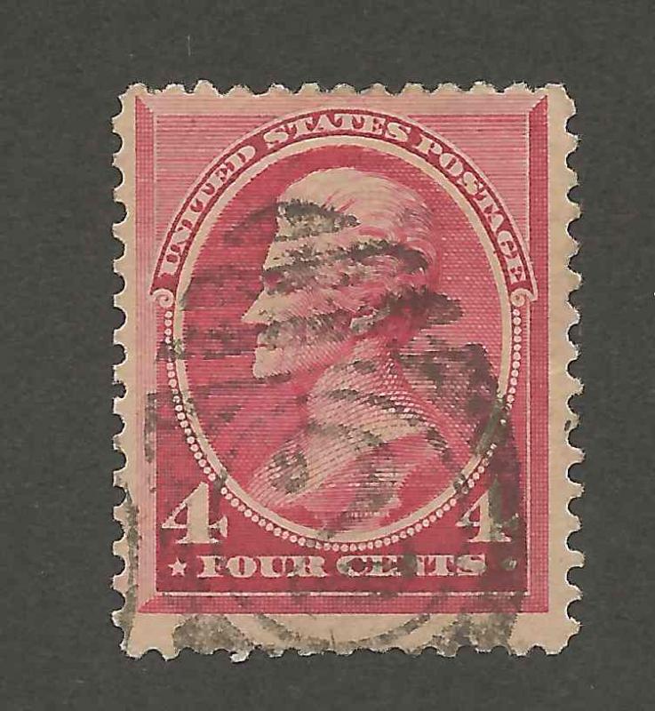 Scott 215 (4 Cent Rose Carmine Jackson) Used (1888)