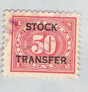 US RD9 Used Revenue Stock Transfer 2 1918 (BP81404)