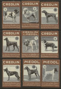 Germany Dogs | Creolin & Medol Veterinary Advertising Cinderella Seals Hinged-