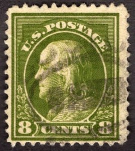 1912, US 8c, Franklin, Used, Sc 414