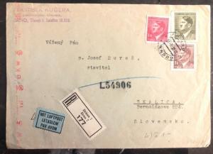 1942 Brno Bohemia Moravia Germany Censored Cover To Skalica Slovakia