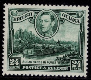 BRITISH GUIANA GVI SG312, 24c blue-green, M MINT. Cat £26. WMK UPRIGHT