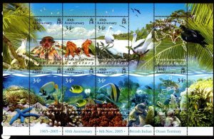 BRITISH INDIAN OCEAN TERR SGMS347 2005 40th ANN OF BRITISH OCEAN TERRITORY   MNH