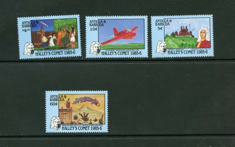 ANTIGUA HALLEY'S COMET  SET   MINT NH 