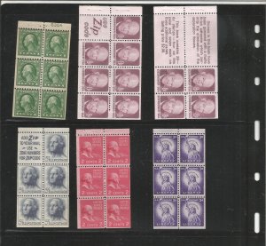 US FULL BOOOKLET PANE COLLECTION, MNH,