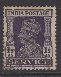 INDIA SGO146 1942 1½a DULL VIOLET USED