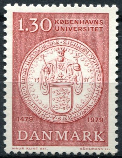 Denmark Sc#627 MNH, 1.30k ver, Copenhagen University - 500th.Anniv. (1979)