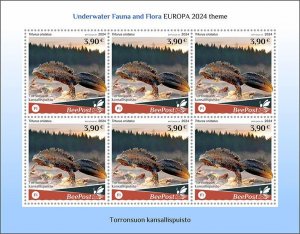 BEEPOST FINLAND - 2024 - Reptiles - Perf 6v Sheet - MNH - Private Issue